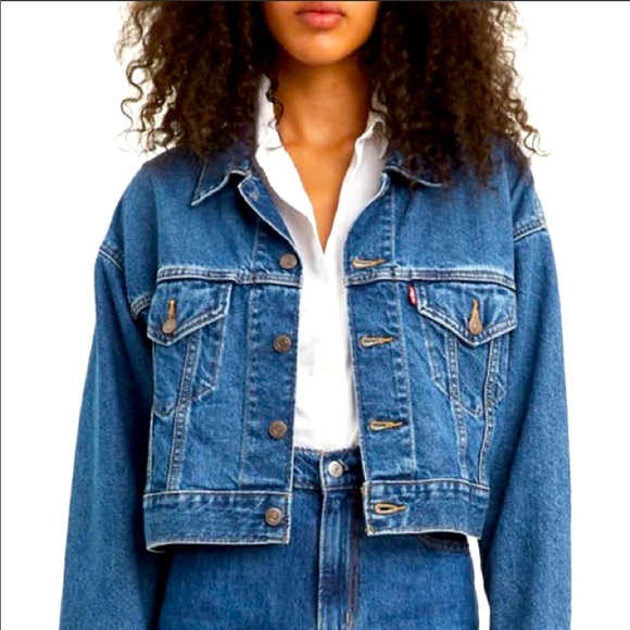 oversized denim jacket cropped